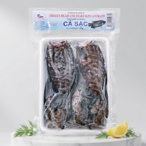 냉동 구라미 Ca Sac 베트남 민물생선 요리용 생선, 5개, 450g