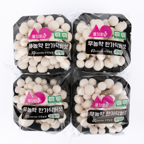 경동시장 만가닥 버섯 국내산 무농약, 4개, 150g(흰색)