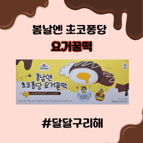 [정품] 봄날엔 초코퐁당 요거꿀떡