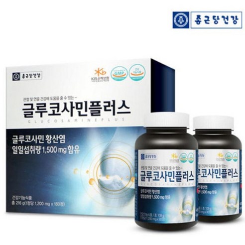 홈쇼핑정품 글루코사민플러스 종근당/건강기능식품, 90정, 4개