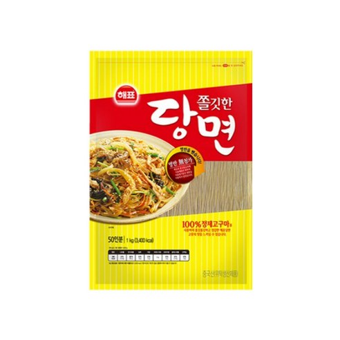 해표 쫄깃한 당면, 1kg, 8개