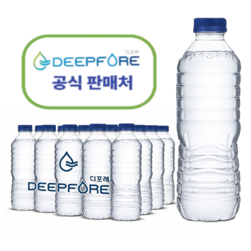 디포레 무라벨 생수 0.5리터 40병 2팩, 40개, 500ml