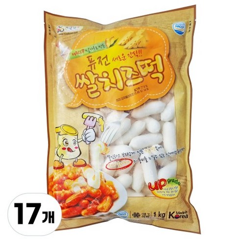 떡안애 퓨전 쌀 치즈떡 17kg (1kgX17개)