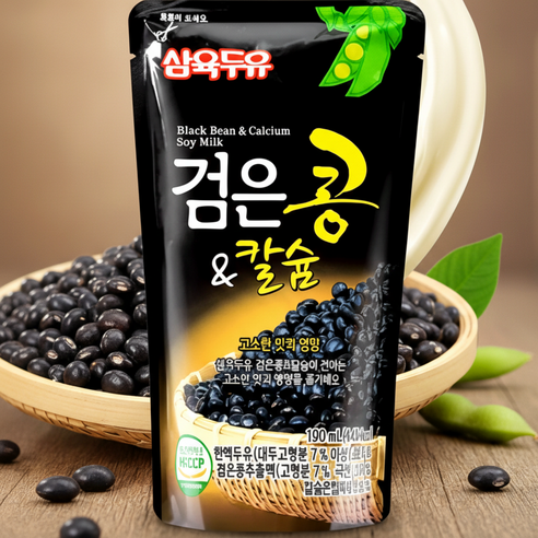 검은콩 칼슘+ 두유, 60개, 190ml
