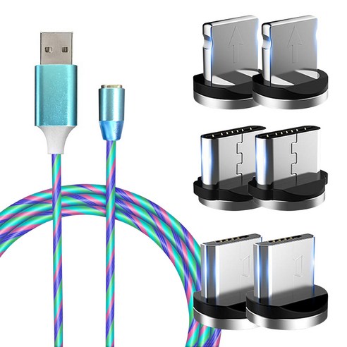헬로리빙 LED 자석 충전케이블1_6PCS