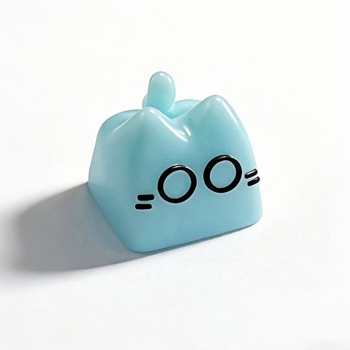 개인화 된 카드 사랑 쿠키 새끼 고양이 테마 Keycap Esc 버튼 DIY 큰 눈 만화 검은 고양이 괴물 3 차원 Keycap