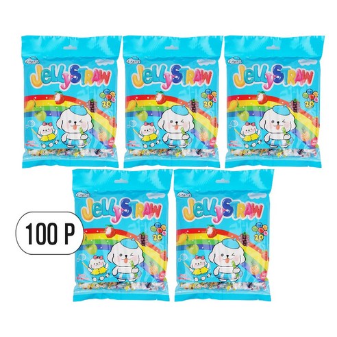 투데이 젤리스트로우, 5개, 400g