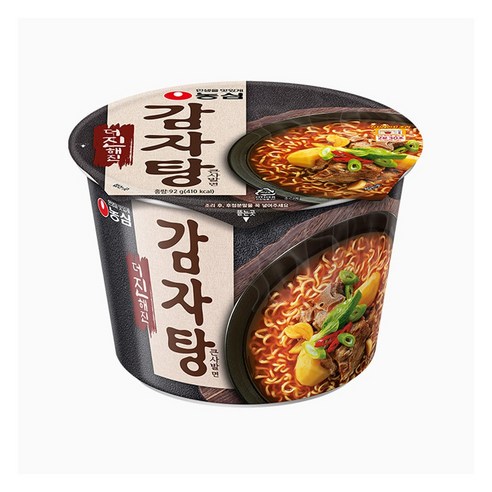 농심 더진해진 감자탕 큰사발면 92g