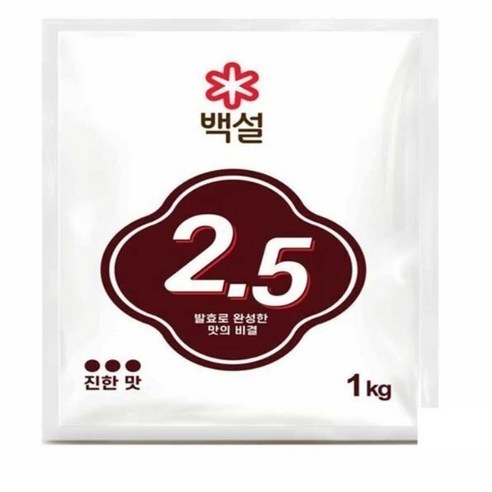 백설 발효조미료 2.5 CJ 제일제당, 5개, 1kg