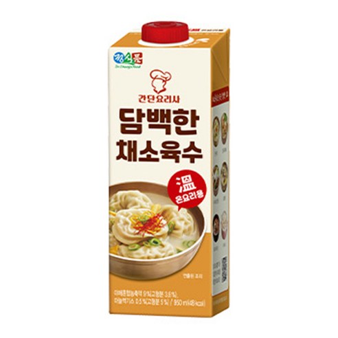 간편요리 따뜻한 국물 정식품 간단요리사 담백한 채소육수 950ml x 12팩, 950ml, 12개