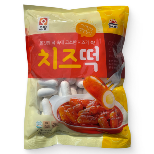 [먹고사는이야기] 사조오양 치즈떡 1kg 떡토핑, 1kg, 12개