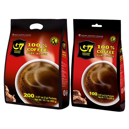 G7 블랙 원두커피스틱 200p + 100p
