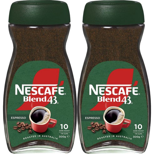 네스카페 블렌드 43 에스프레소 인스턴트 커피 Nescafe Espresso Instant Coffee, 2개, 1개입, 300g