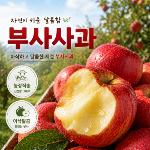 [특가] 고당도 부사사과  특품 산지직송 아삭달콤