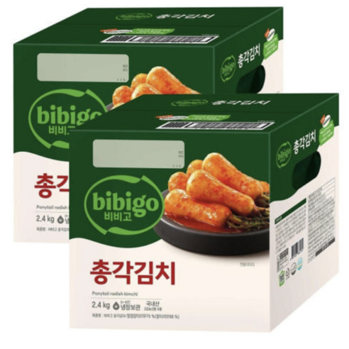 비비고 총각김치 4.8KG 국내산 알타리무 국내산, 4.8kg, 1세트