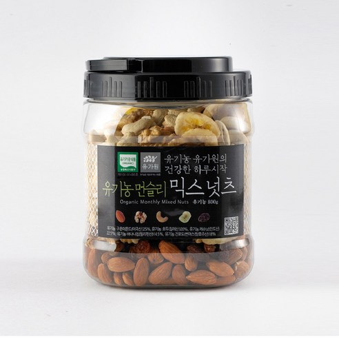 유가원 유기농 먼슬리 견과류 믹스넛츠 800g 믹스넛 답례품 선물세트