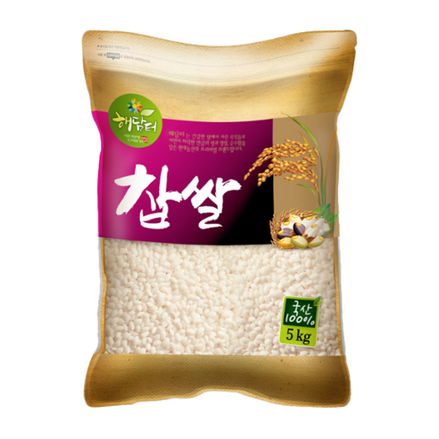 현대농산 2025 햅쌀 국산찹쌀 5kg, 5kg, 1