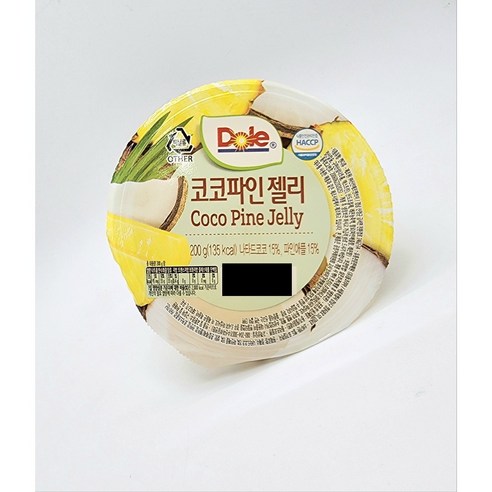Dole 컵젤리 코코파인 200g