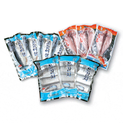 [우체국쇼핑]제주우진수산모듬세트 고등어살1kg(5~6팩)+갈치(400g이상x1팩)+옥돔400g이상(200g이상x2마리)
