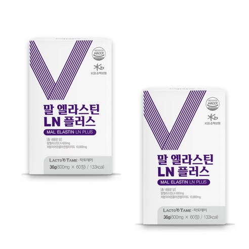 말 엘라스틴 저분자 어린 콜라겐 피쉬콜라갠 300달톤 3새대, 2개, 60정