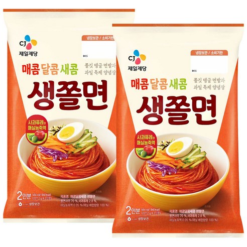 기획_씨제이 밀당의고수 쫄면 2인 454g, 454g, 2개