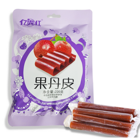 [신흥중국식품] 이루훙 궈단피 산자스틱, 220g, 1개