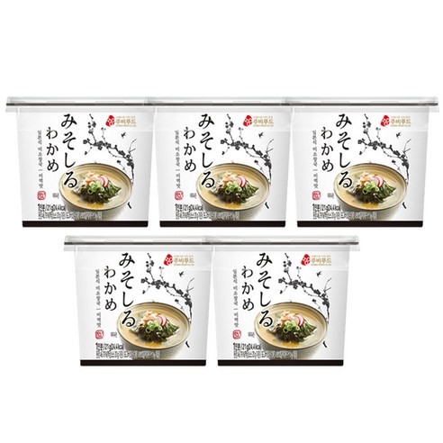 주비푸드 미소장국 미역맛 21g x 5개 / 컵국 즉석 미역국, 21g, 5개