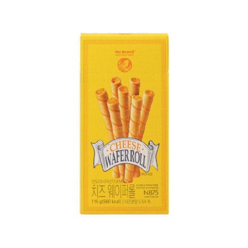 [퀴클리몰] 노브랜드 치즈 웨이퍼롤 115g