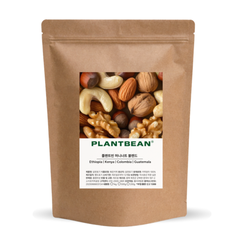 플랜트빈 산미있는 허니너트 블렌드 원두커피 고소한, 500g, 1개, 홀빈(분쇄안함)