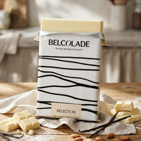 벨코라도 화이트 커버춰 초콜릿 판 초콜릿 32% 2.5kg, 2.5kg, 1개