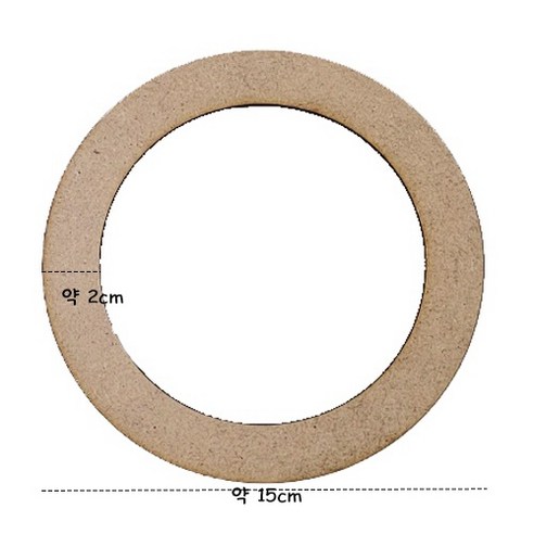 공예재료 양말목 부자재 원형 리스 도어벨만들기 리스틀 10개입, 1개, 일반형 15cm