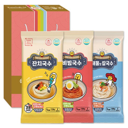 구포 이지쿡 국수 새별세트 5호 (3종) 선물세트 답례품, 1개