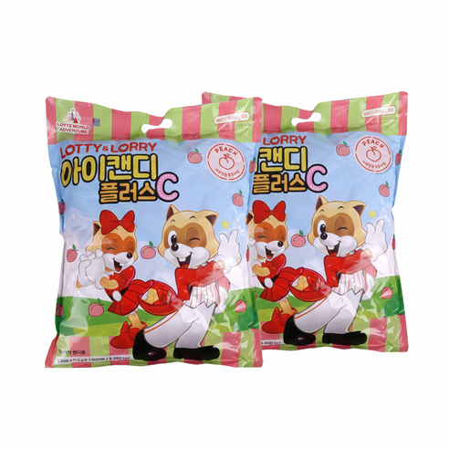 로티로리 어린이비타민 1000정 대용량 키즈 영양제 간식 비타c캔디 복숭아맛