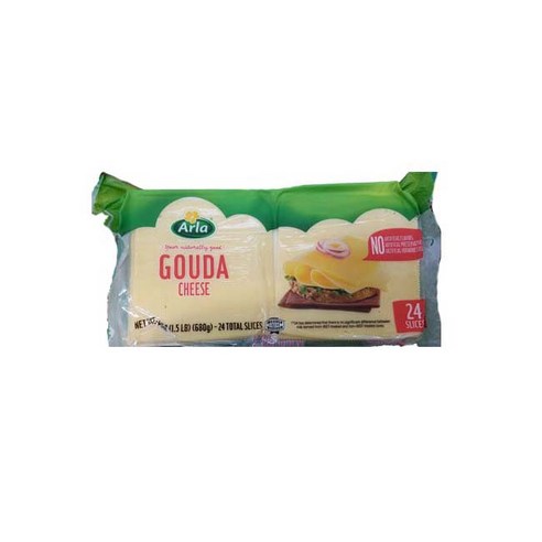 ARLA 알라 고다 슬라이스 치즈 680g 아이스팩 포장