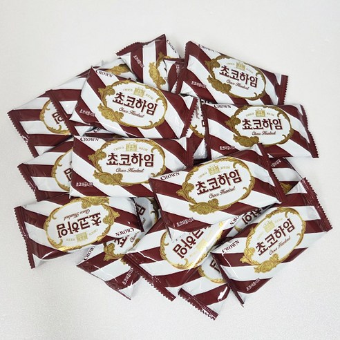 [이브의픽] 크라운 달달한 쵸코하임 대용량 개별포장, 50개, 15.7g