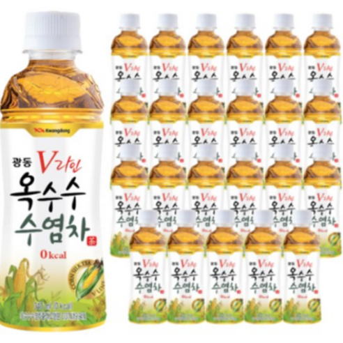 광동 V라인 옥수수 수염차, 500ml, 8개