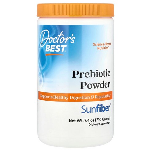 닥터스 베스트 Doctor's Best, 프리바이오틱 분말, Sunfiber®, 무맛, 210g7.4oz124571원산지:기타