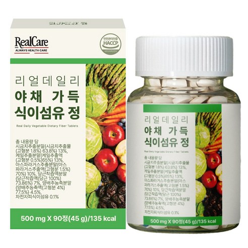 리얼케어 리얼 데일리 야채 가득 식이섬유 정