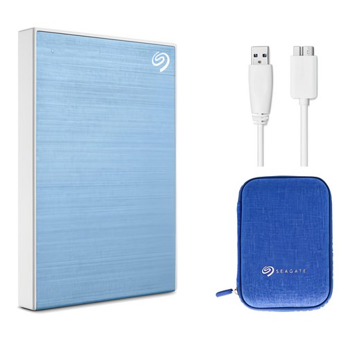씨게이트 One Touch HDD 외장하드STKY2000402 데이터복구+암호화 기능+파우치+USB케이블