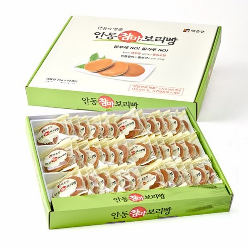 탁촌장 안동참마 찰보리빵, 25g, 42개