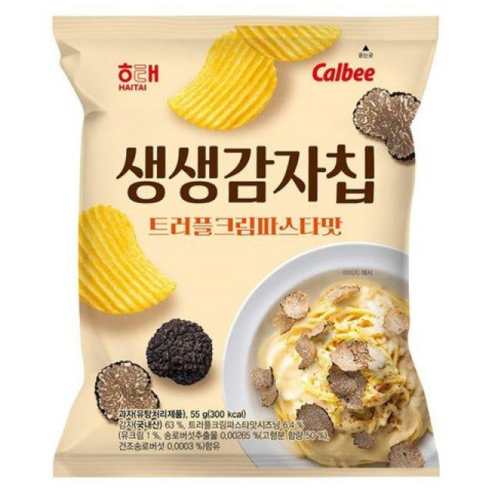 [달콤진]  해태제과 생생감자칩 트러플크림파스타맛