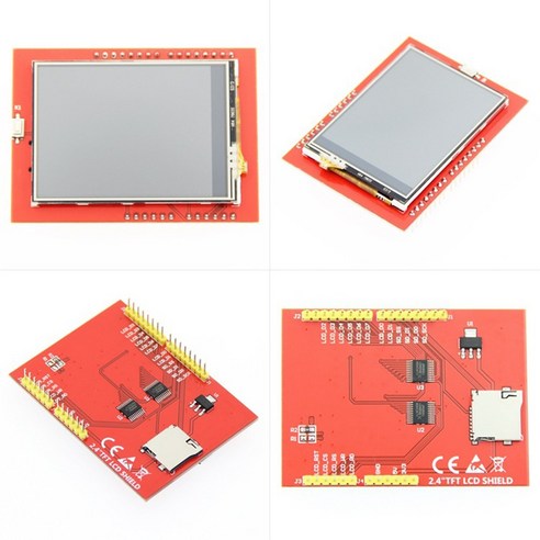 2.4인치 TFT LCD 디스플레이 모듈 8비트 병렬 인터페이스 320x240 아두이노 메가2560 SD카드 지원 고휘도 터치 스크린 SY2406-39G