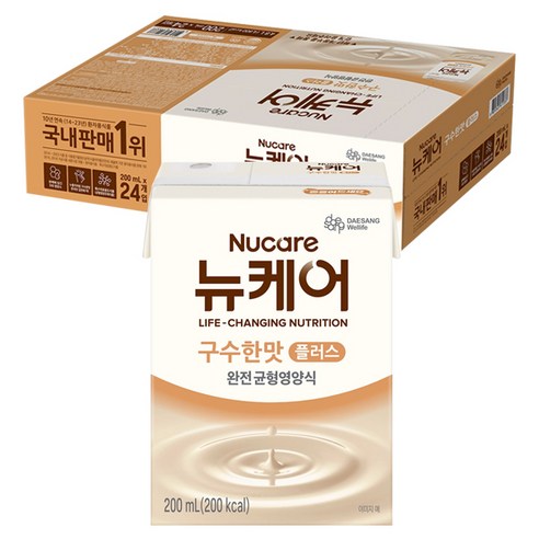 뉴케어 구수한맛 플러스 200ml, 200ml, 24개