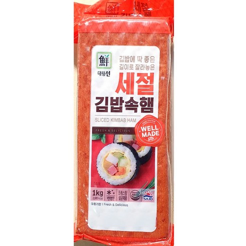 대림선 세절김밥속햄 1kg, 1kg, 3개