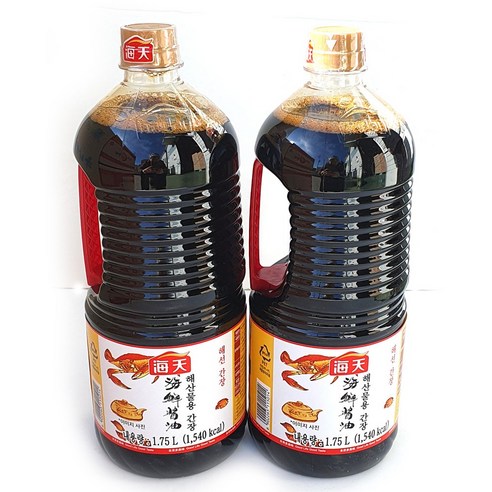 해천 해산물용 간장, 1.75L, 2개