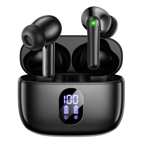 OMIIYA 무선 블루투스 이어폰 ENC 커널형 노이즈 캔슬링 HiFi 고음질 C타입 이어폰