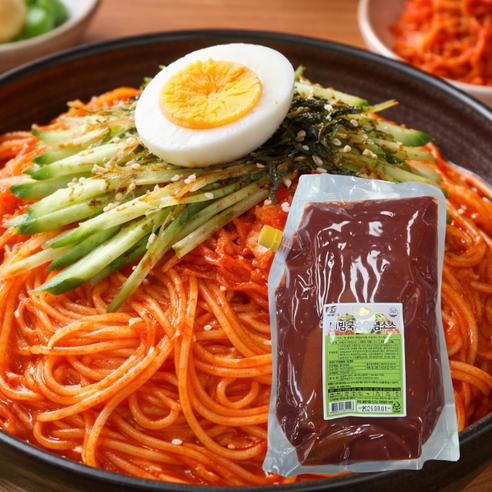 비빔국수 양념 소스 2kg 대용량 업소용 비빔면 비빔장 냉면양념, 1개, 2kg