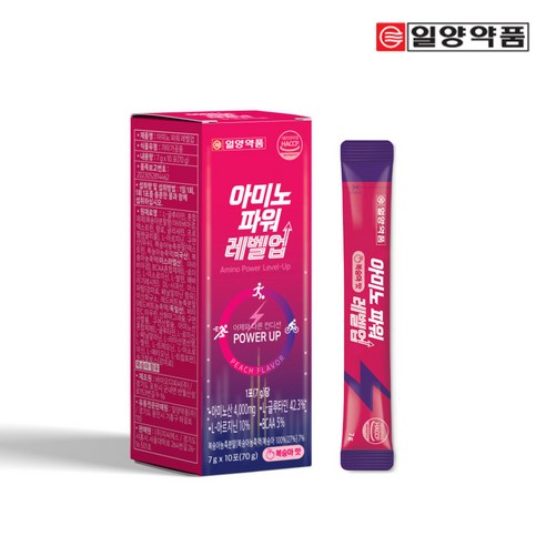 일양약품 아미노 파워 레벨업 복숭아맛 아미노산 보충제