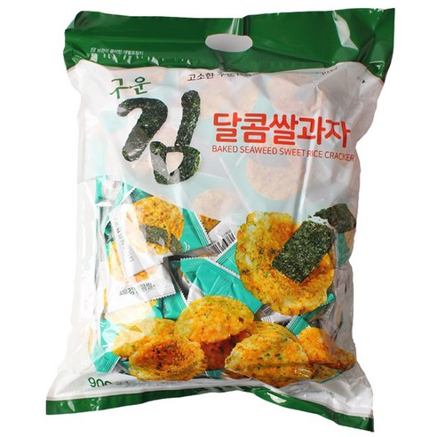 고소한 구운 김 달콤한 쌀과자 대용량 간식 900g, 1개, 900g