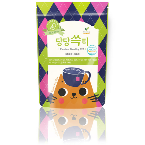 당당쓱티 올인원 슈가컷팅 블렌딩티 돼지감자차 여주차 바나바잎차 레드비트차